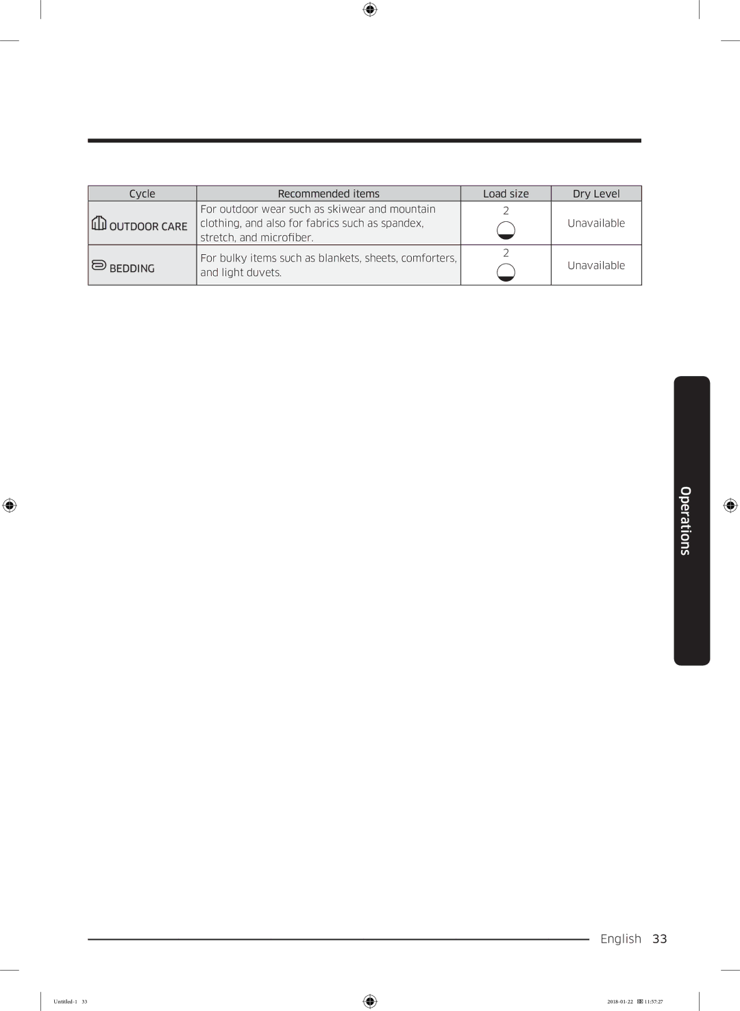 Samsung DV90N62632W/EE manual English 33  